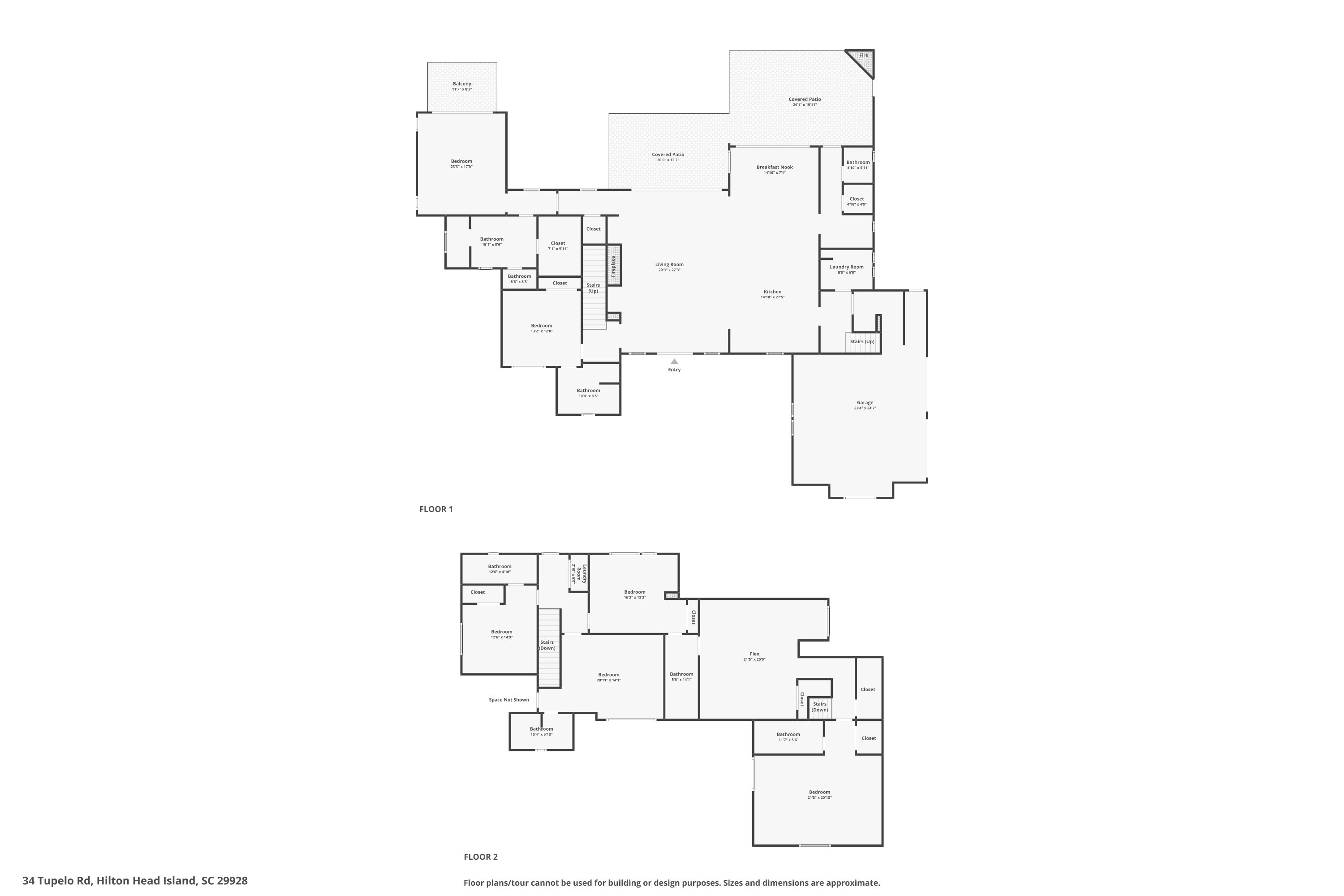 Floor plan — 34 Tupelo Road, Sea Pines, SC
